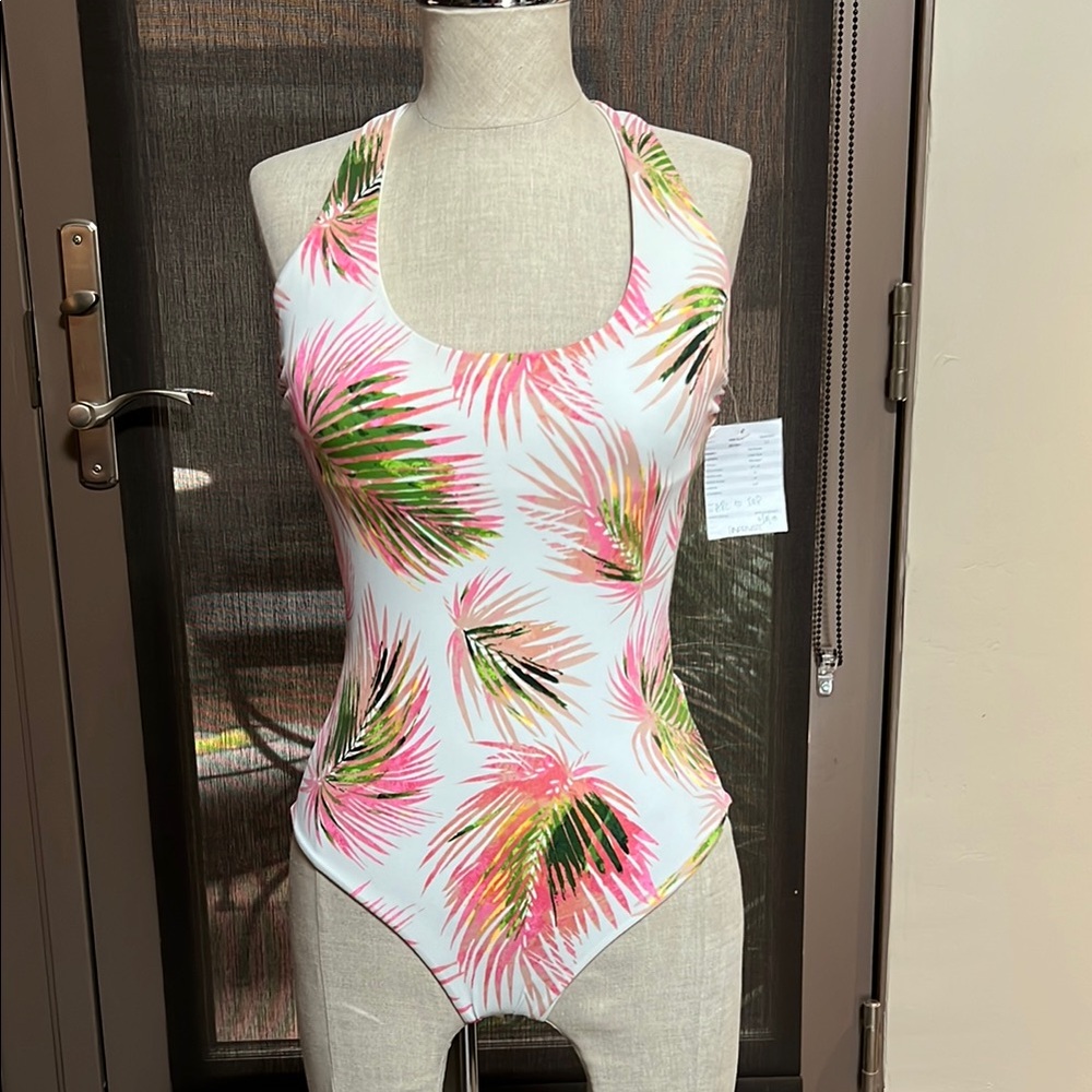 Tori Praver Swimwear Tropical Palm One Piece